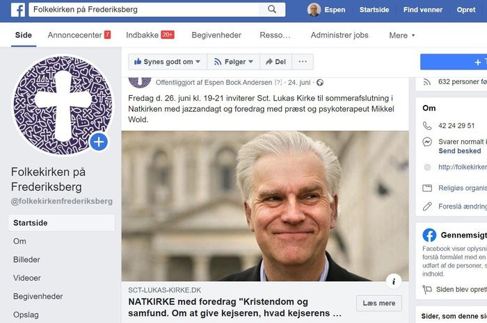 Provstikoordinatorbestyrelsen står bag den fælles facebook-side