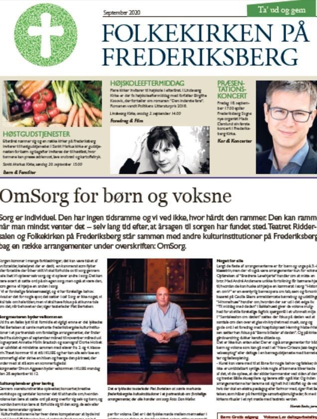 Kirkeavisen udkommer som 4-sidet indstik i Frederiksberg Bladet